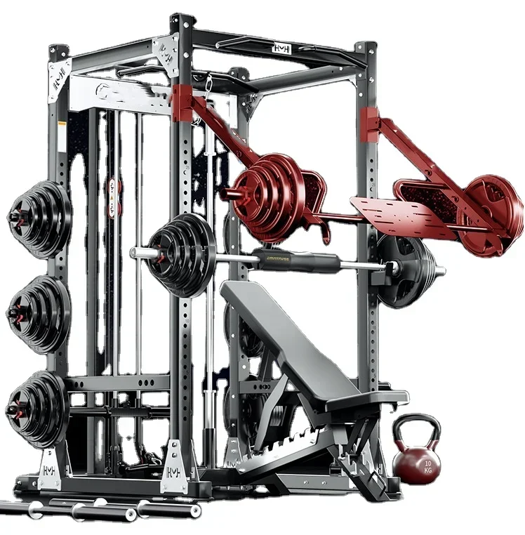 squat frame free bench press multi-functional trainer household commercial fitness equipment barbell semi-frame gantry frame