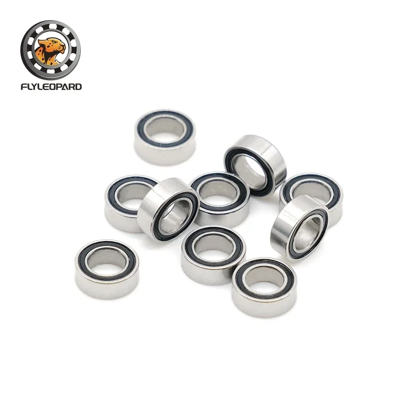 

10PCS SMR74RS 4x7x2.5 mm Bearing ABEC-7 Stainless Steel Ball Bearings Shielded for Small Motors/Medical Devices