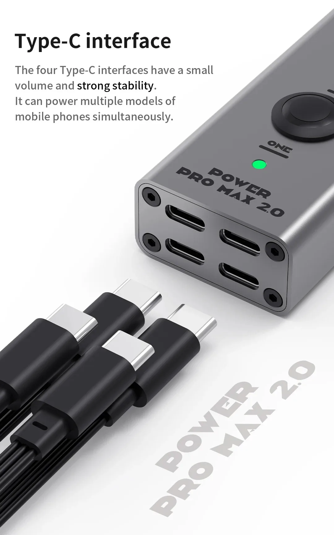 NEW MECHANIC Power Pro Max 2.0 for Iphone X-16PM One Button Power Cord Fast Start Test Cable with FPC Connectors Alligator Clips