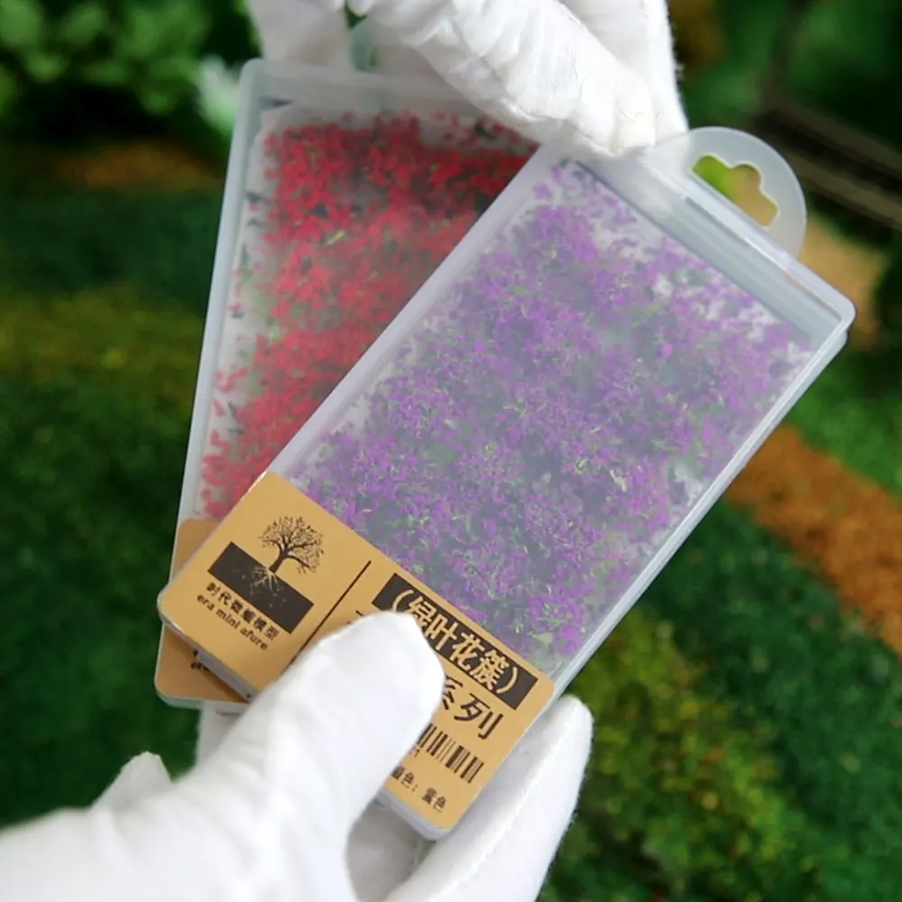 محاكاة مصغرة زهرة العشب العنقودية نموذج لصنع Diy بها بنفسك بناء حديقة المشهد تخطيط المواد Diorama عدة 1 صندوق