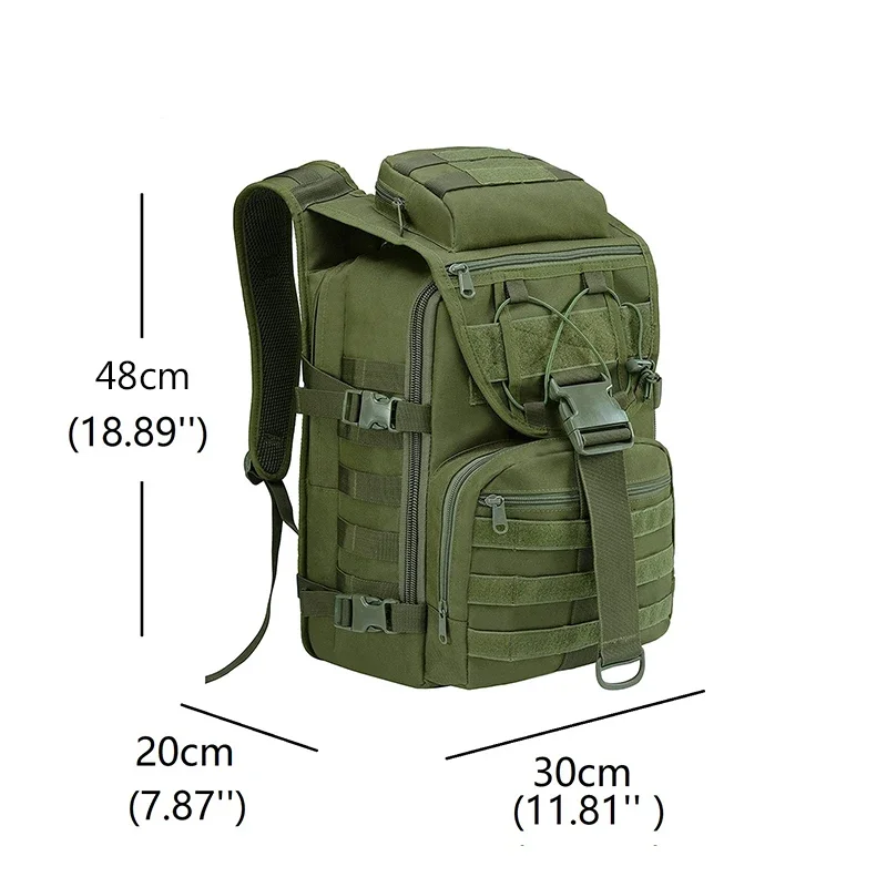 Multifunctional Strategic Backpack Mountaineering Bag Camping Trekking Outdoor Camo Bags Notebook Waterproof Fan Backpacks