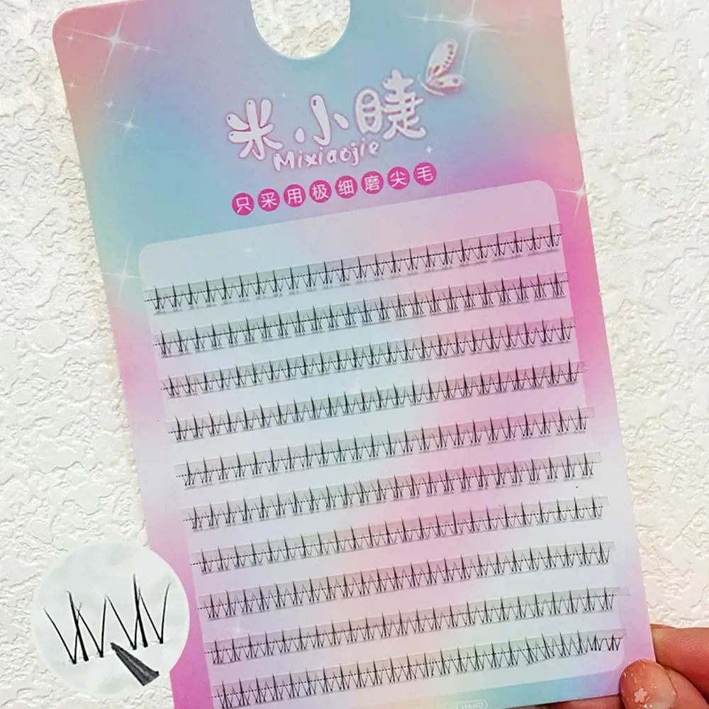Estensione ciglia coreana Innesto ciglia sotto ciglia Ciglia a grappolo Ciglia inferiori Trucco quotidiano Strumento per trucco naturale per occhi comici