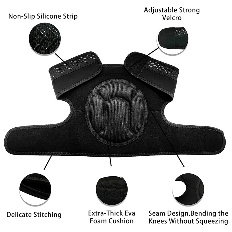 وسادة ركبة للرجال من RR-Women مناسبة للعمل المنزلي، وسادات ركبة للرجال من القماش المرن العالي تحمي الركبة #4