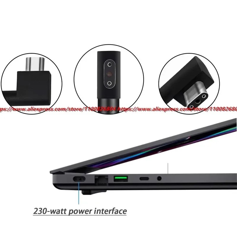 

19.5V 11.8A 230W RC30-024801 AC Power Adapter For Razer BLADE Pro 17 15 ADVANCED GTX1070 GTX1060 RX09-02878E92 Laptop Charger