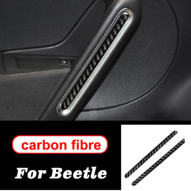 

Carbon Fiber Car Door Interior Handle Trims For VW Beetle 2012-2019