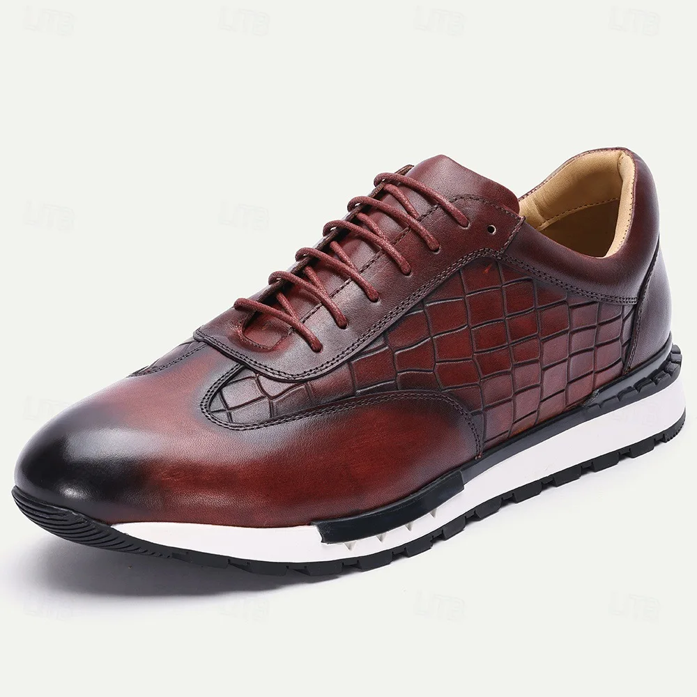 Genuine Leather Oxfords Shoes High Quality Male Comfortable Sneakers Men's Daily Shoes for Men All-match Men Casual Shoes