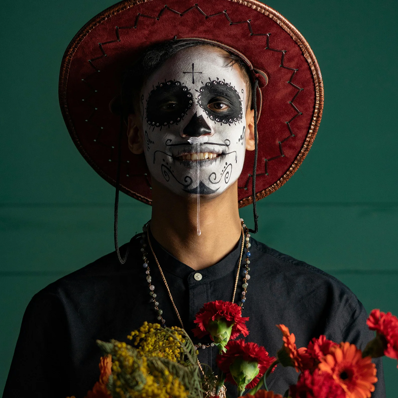 

50pcs Fake Snot Prop: Realistic Gross Snot For Halloween Party Prank Kit Kids April Fools Day Funny Pranks Accessories