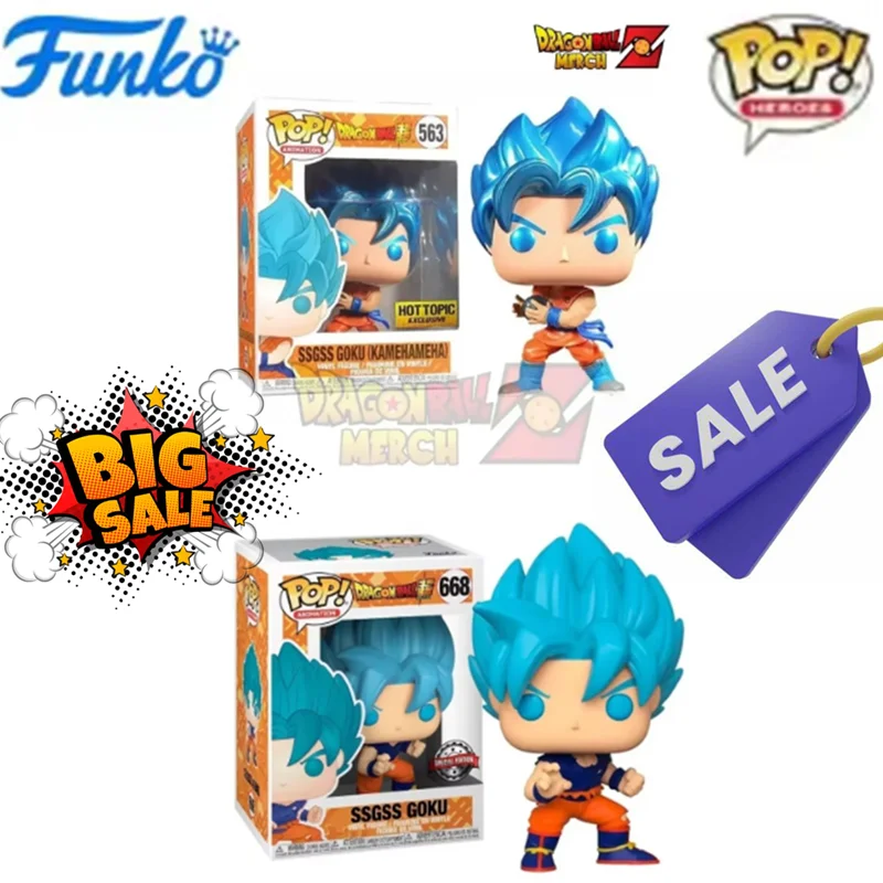 فانكو بوب لعبة دراغون بول 563 #   SSGSS Goku Kamehameha SSGSS Goku 668 #   الشكل الساخن موضوع جمع نموذج لعب الاطفال