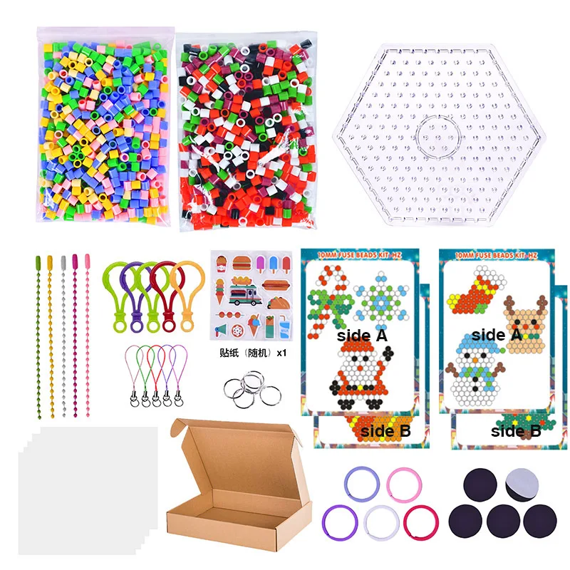جديد 5 أنواع XL فيوز الخرز 10 مللي متر (1 سنتيمتر)-1000 قطعة كبيرة Melty الخرز DIY بها بنفسك الحرفية لغز مجموعات الالعاب #3