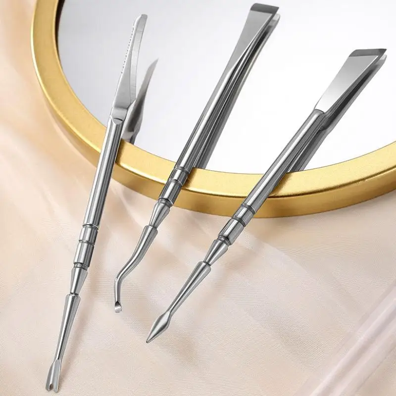 Professionele voetvijl, eeltverwijderaar, roestvrijstalen voetschraper met twee uiteinden, voetverzorgingshulpmiddel voor mannen en vrouwen