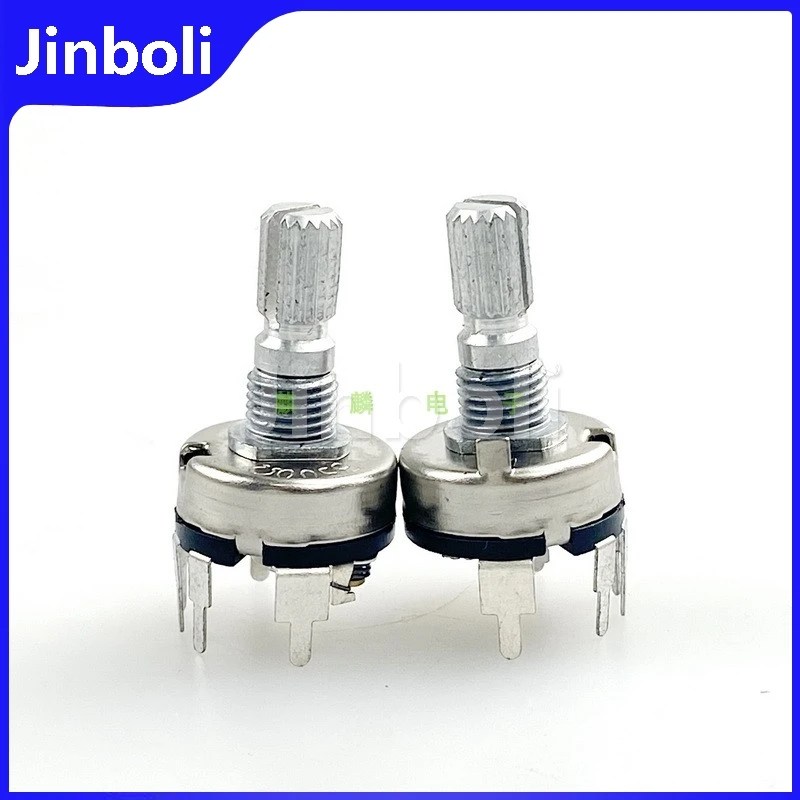 3PCS R17 Type 5-Pin Vertical Potentiometer B500Ω B500R With Rotary Switch Flower Shaft Length 18mm Dimming Remote Sensing