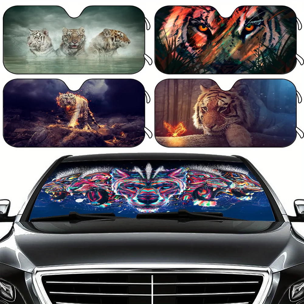 

Bohemian Tibetan Tiger Car SunSha Car Window Windscreen Cover Sun Sha Auto Sun Visor
