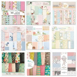 Album fotografico Scrapbook Journal Account Card sfondo carta 6 pollici Sweet Love Theme Animals Pattern 9 stili 24 fogli