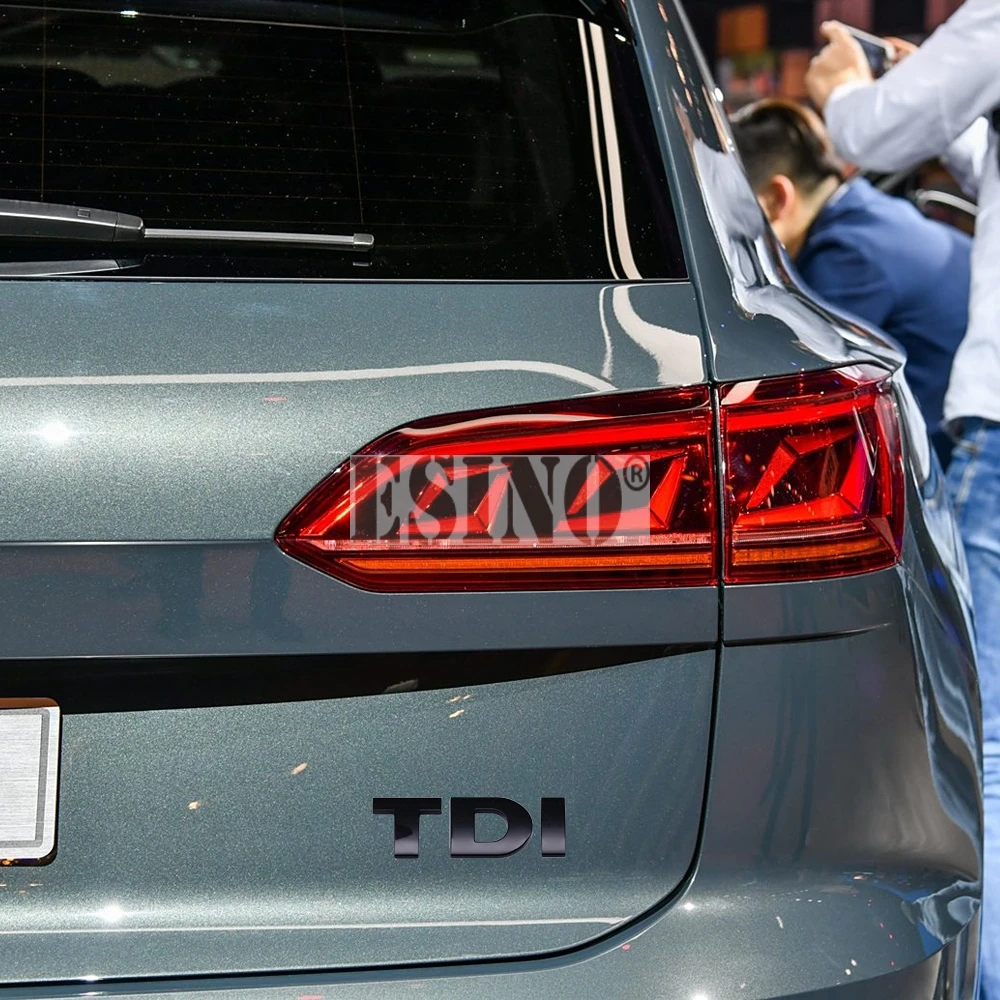 3D TDI Turbo Direct Injection ABS Adhesive Car Trunk Emblem Rear Body Tailgate Accessories Adhesive Styling Badge