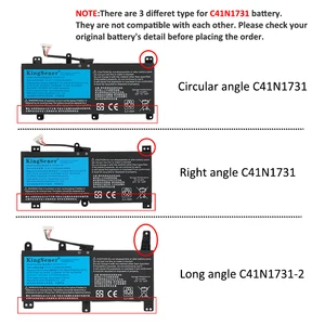 Kingsener C41N1731 Laptop -Batterie für Asus Rog Strix Scar/Hero II G712 G732 G731 GL504GW GL504GS GL504GM GL704 GL704GW GL704GV 10 Hauptverkauf ASUS X450L Kadaver - №4