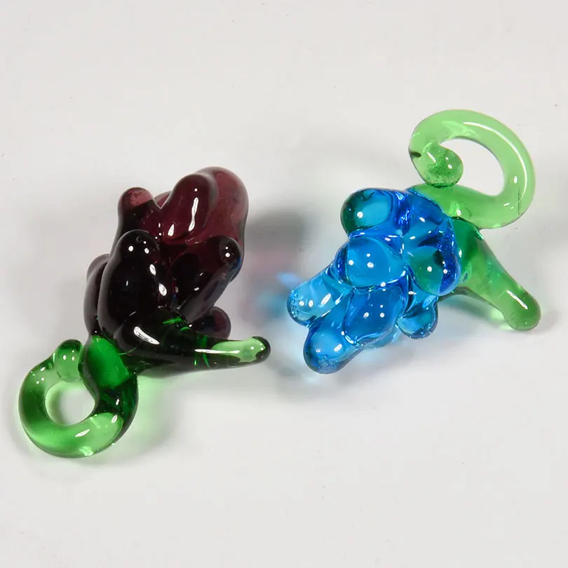 12pcs/Lot Glass 3D High-Quality Fruit Series Grape Strawberry Pendant Jewelry Making Charm Diy Earrings Personality Accessories