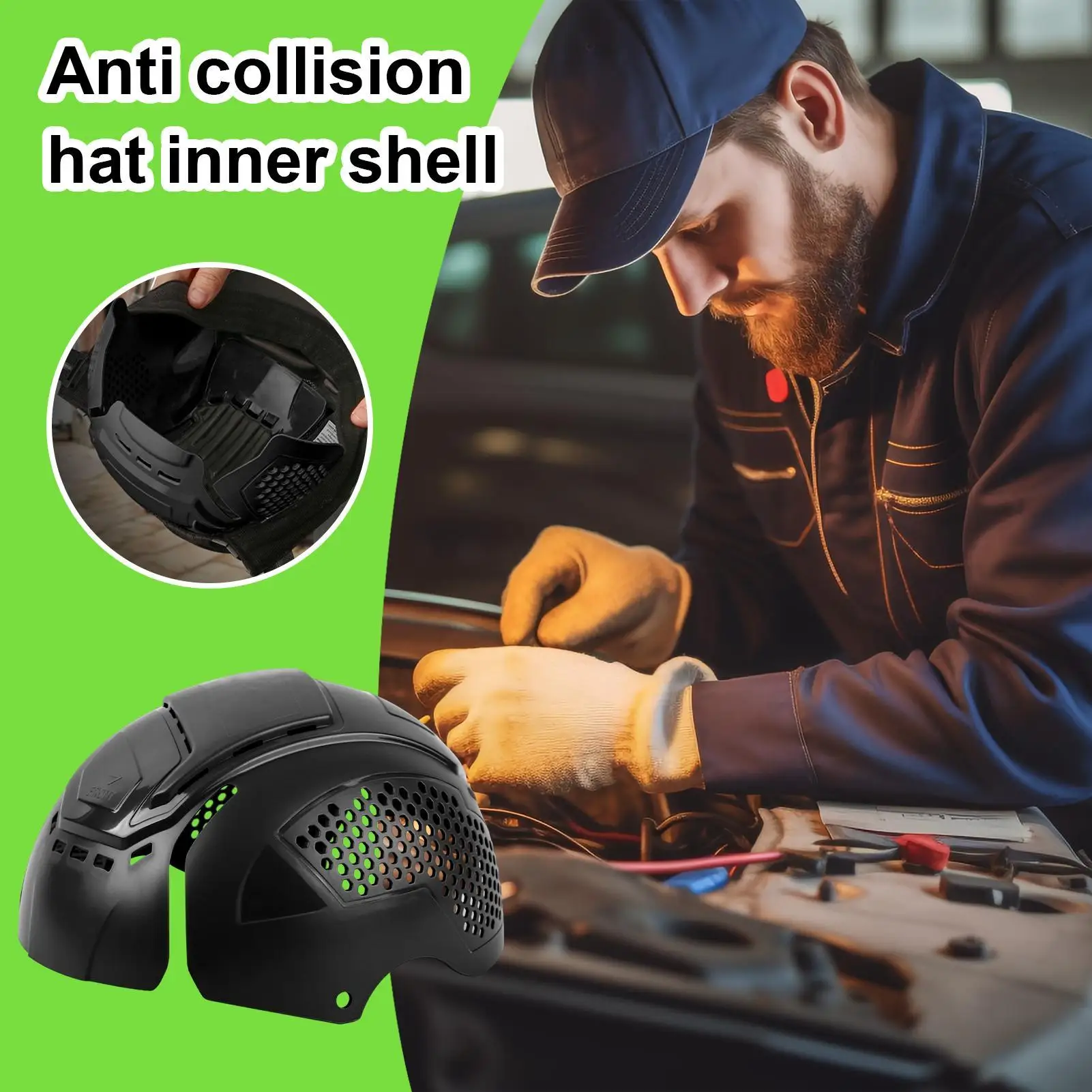 Hard Hat Insert Breathable Safety Bump Helmet Men Baseball Caps For Training Workshop Processing Airsoft Head Falls Ball Games