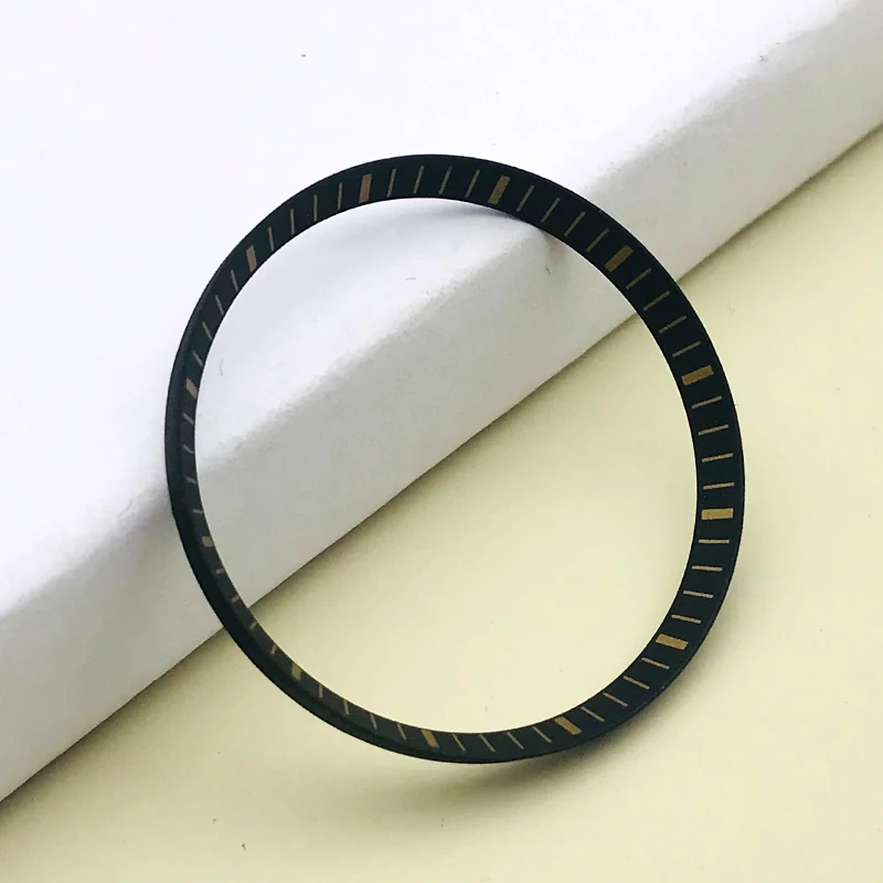 30.5mm SKX007 Chapter Ring Fit For SKX007 SKX009 SRPD Watch Case Black White Blue Watch Inner Ring Case Plastics Chapter Ring