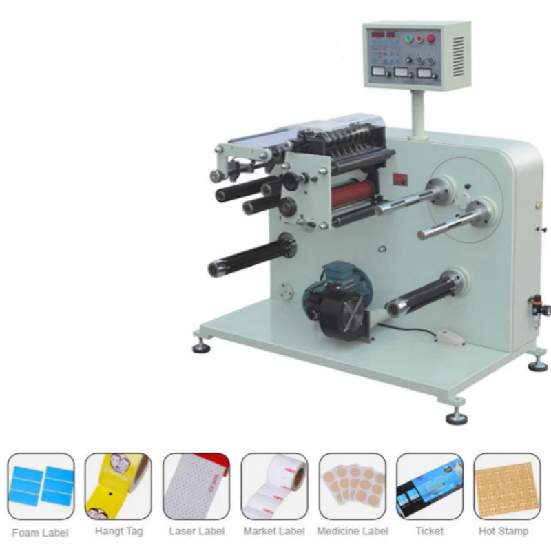 Automatic Rotary Die Cutting And Slitting Rewinding Machine Self-Adhesive Label Slitter Rewinder For Printed Pearl Film Label