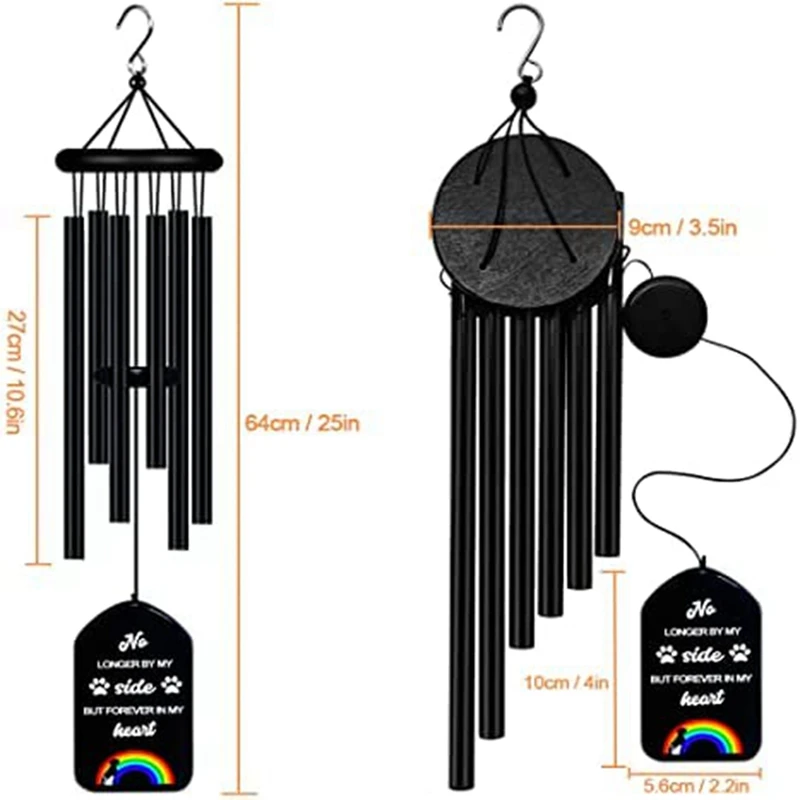 Pet Memorial Wind Chimes,Pet Remembrance Gift in Memory Dog Passing Away,Bereavement Windchime for Loss of Memorial