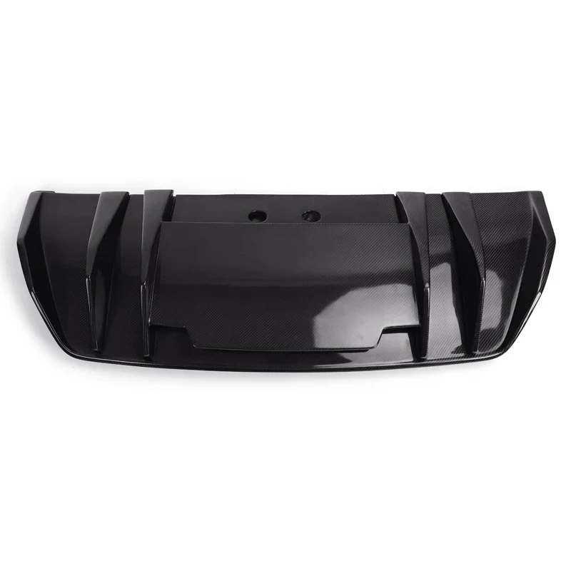 V Style Carbon Fiber Rear Diffuser For Audi R8 2016-2019 V8 V10 Coupe Spyder Rear Bumper Lip Spoiler