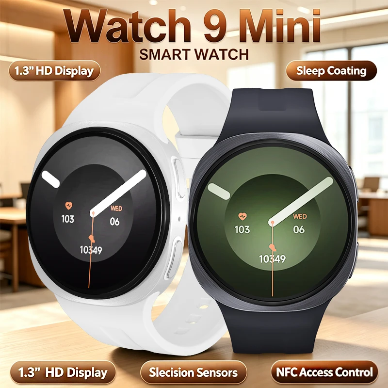 Fashion Smart Watch 9 Mini Lightweight High-Speed Processor NFC Control Sports Mode Heart Rate Reminder Function Smart Watch
