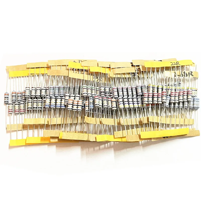 1W 5% Wirewound Fuse Resistor 21 values*10pcs=210pcs Mixed bag 0.1R~200R kit 3R 3.3R 4.7R 5.1R 6.8R 10R 22R 33R 39R 47R 68R 100R