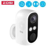 ZOSI WiFi Rechargeable Battery Powered 3MP Full HD Outdoor Indoor IP65 Weatherproof Security PIR Detection Wireless IP Camera