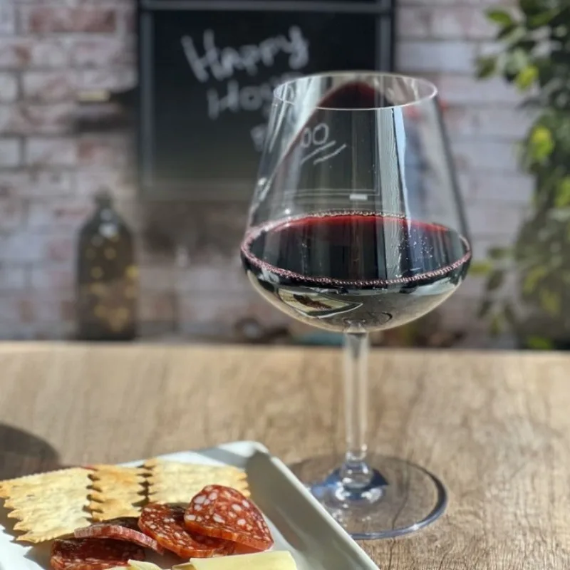 

4 20oz Unbreakable Wine Glasses Plastic Red White Wine Cups Reusable Shatterproof Home Bar Party Drinkware Set