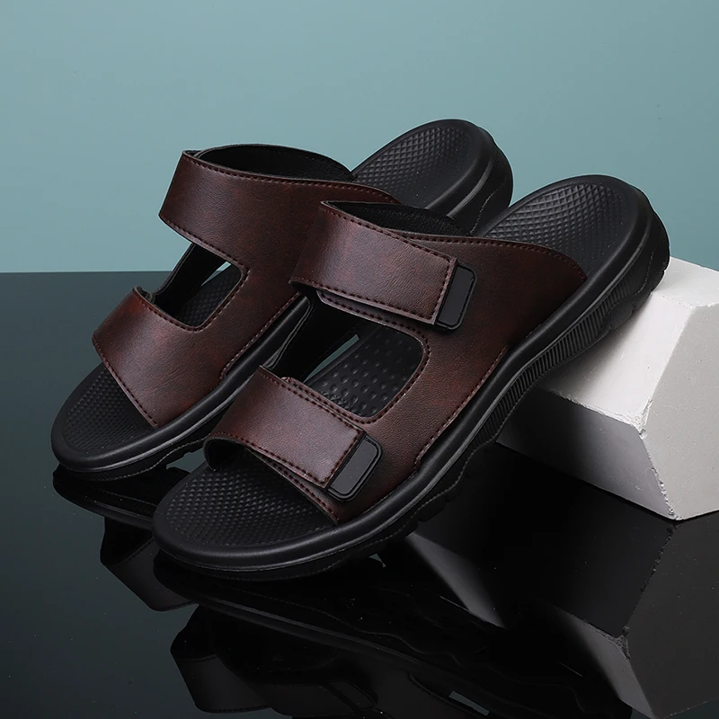 Thick Platform Cloud Slippers Women Double Buckle Soft Sole Pillow Slides Sandals Men Summer Beach Non-Slip Flip Flops