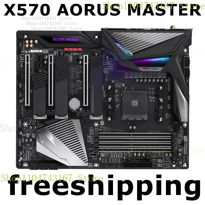 

For Gigabyte X570 AORUS MASTER Motherboard 128GB AM4 DDR4 ATX X570 Mainboard 100% Tested Fully Work
