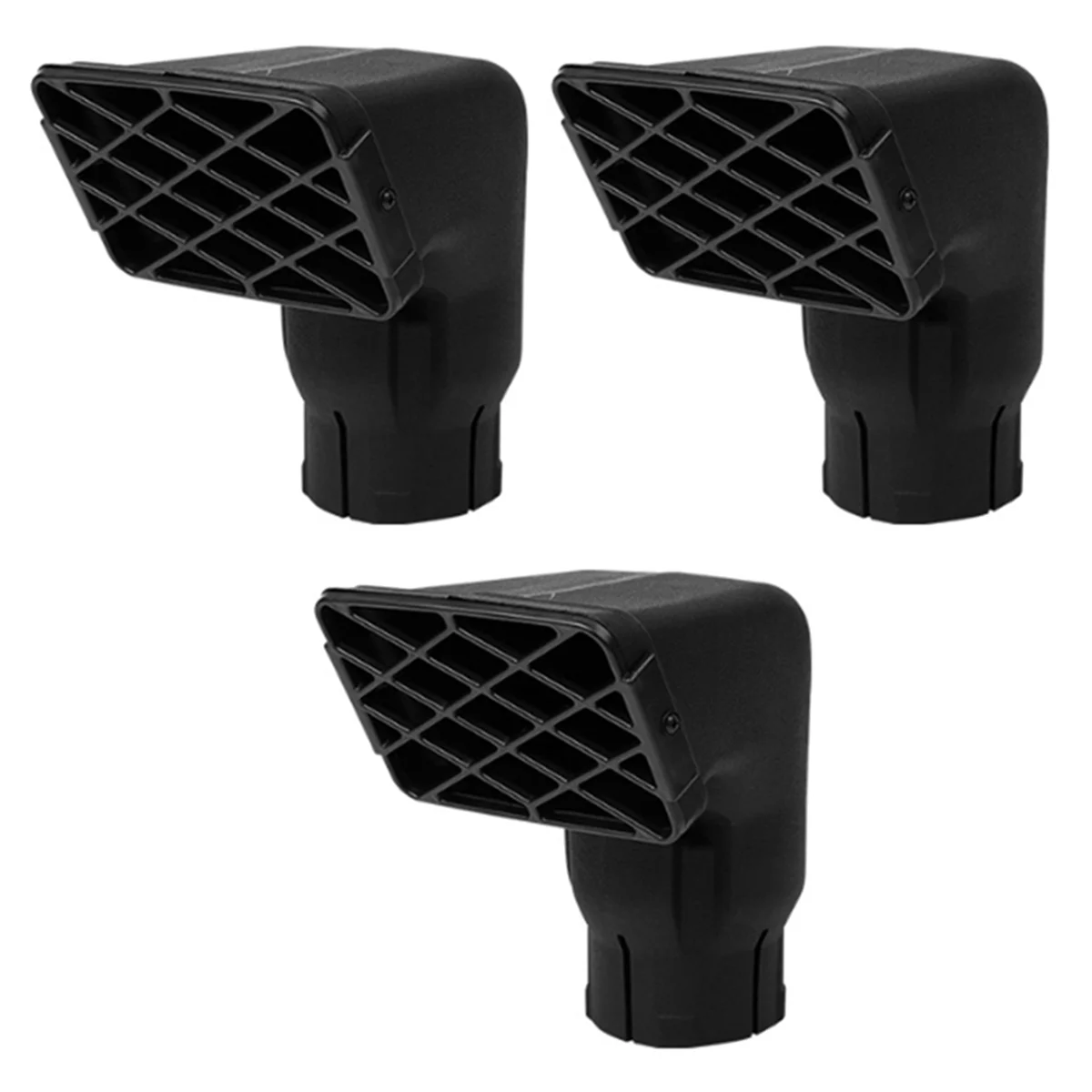 3X 3 Inch Elbow Wading Head Air Intake Air Ram Snorkel Top Snorkel Head Fit for Toyota Landcruiser Vdj70 Series