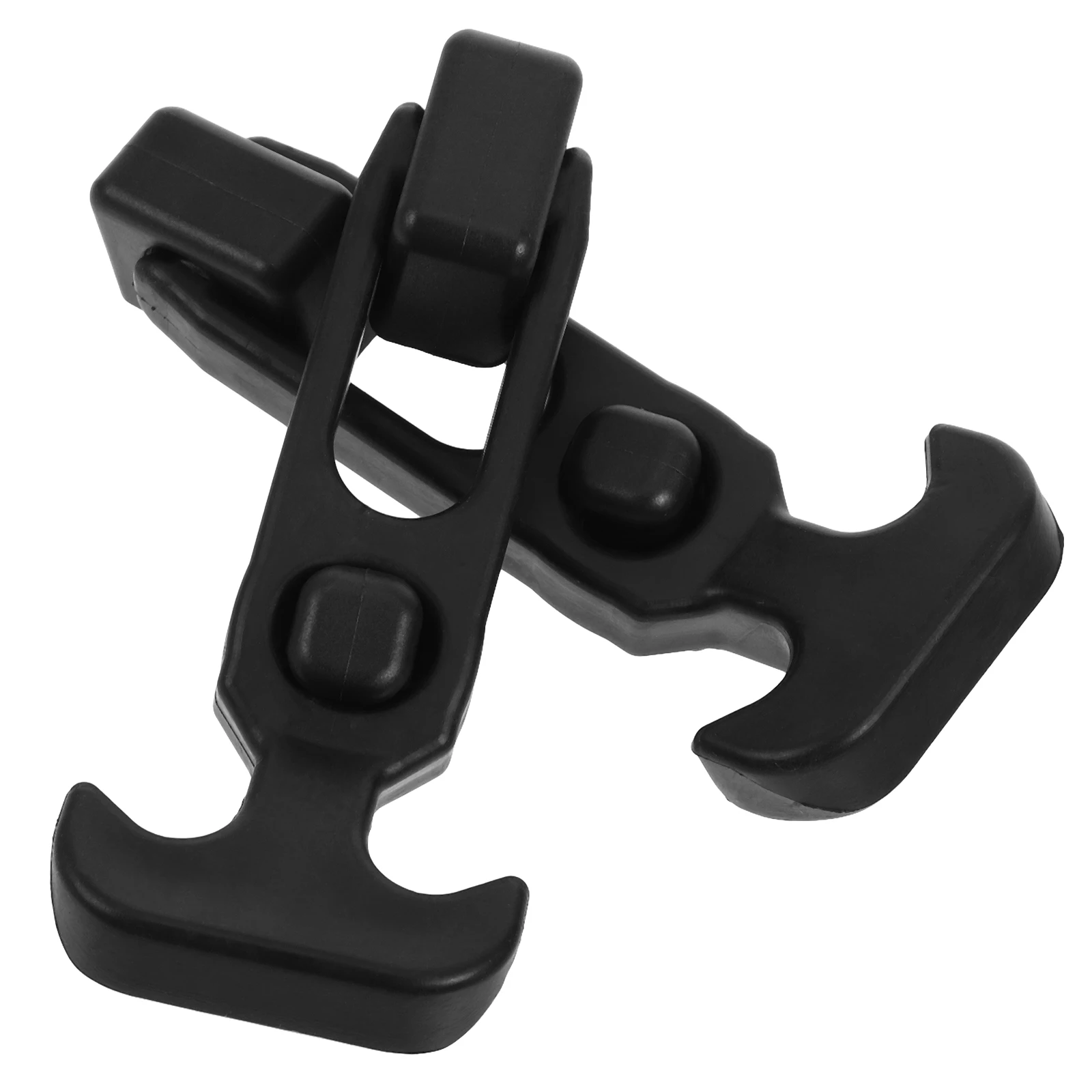 

2pcs Rubber Hood Latch Shock Absorption Durable Flexible T Handle Hasp Replacement Heavy Duty Waterproof Sealing For Tool Box