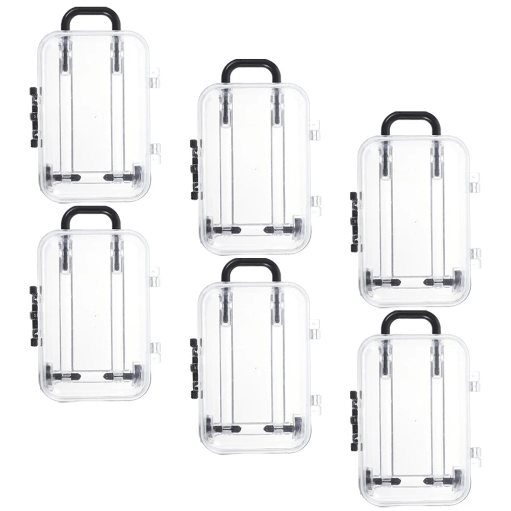 

6Pcs Suitcase Gift Box Mini Luggage for Wedding Favors Birthday Party Italian Themed Celebration Decor Mini Suitcase