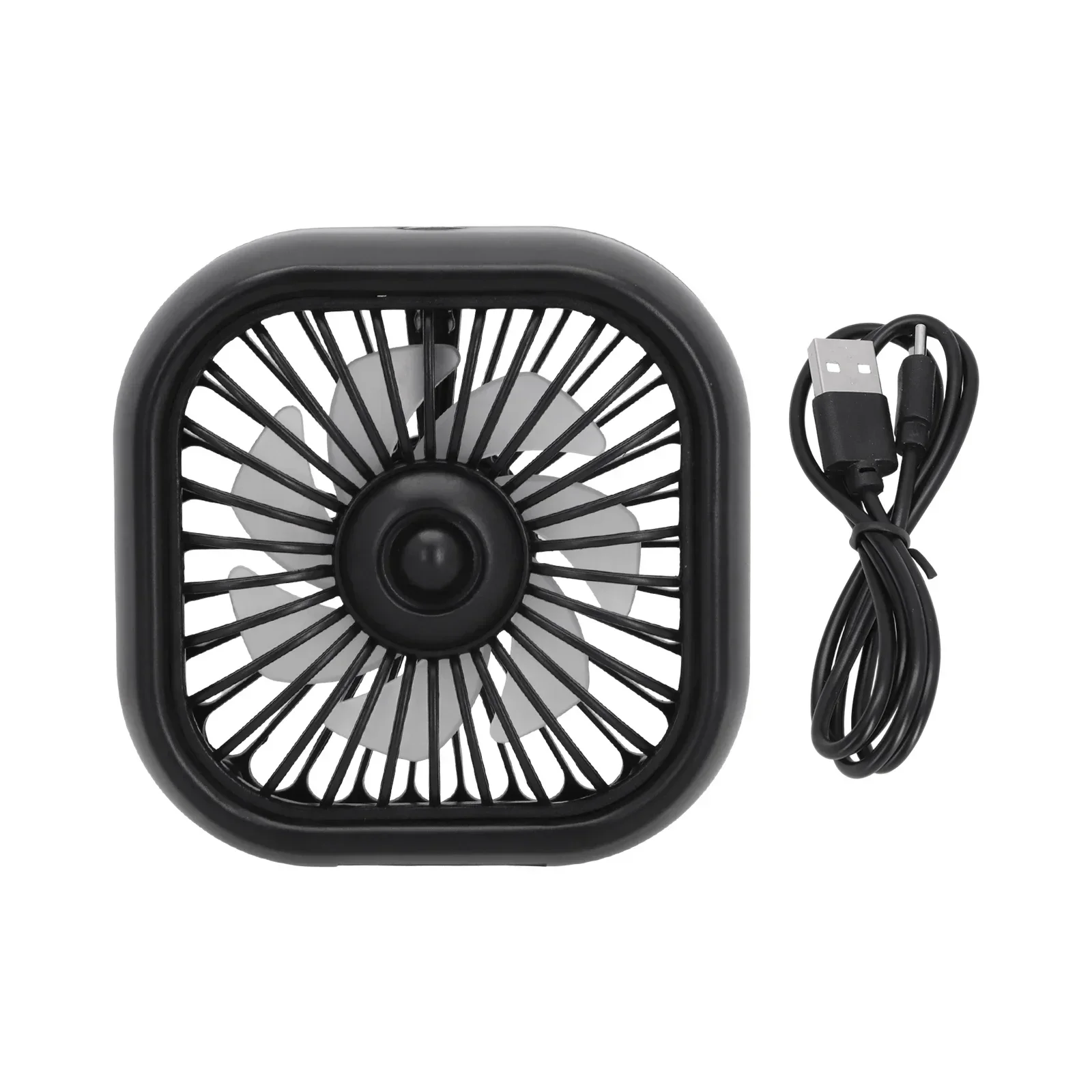 

Car Cooling Fan With USB Cable Car Seat Cooling Tools Kit 3 Speeds Adjustable Airflow Electric Powerful Fan Secure Accessories
