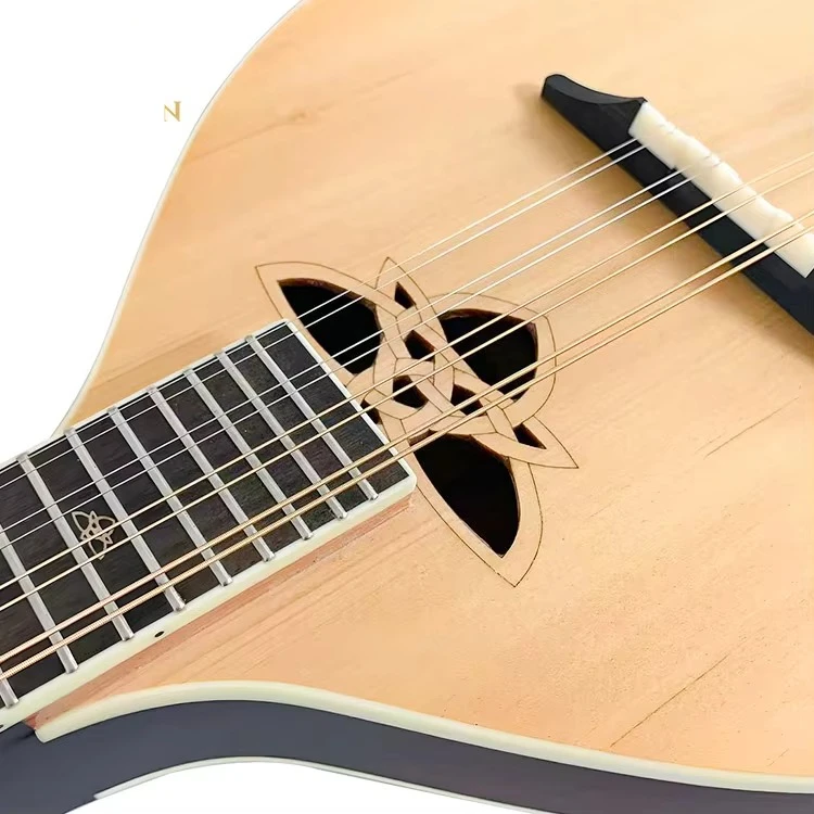 Solid Body Matte Spruce Top 28 Inch A-Style Mandolin, Mahogany Back Side, Student Instrument, Acoustic Folk Guitar Alternative