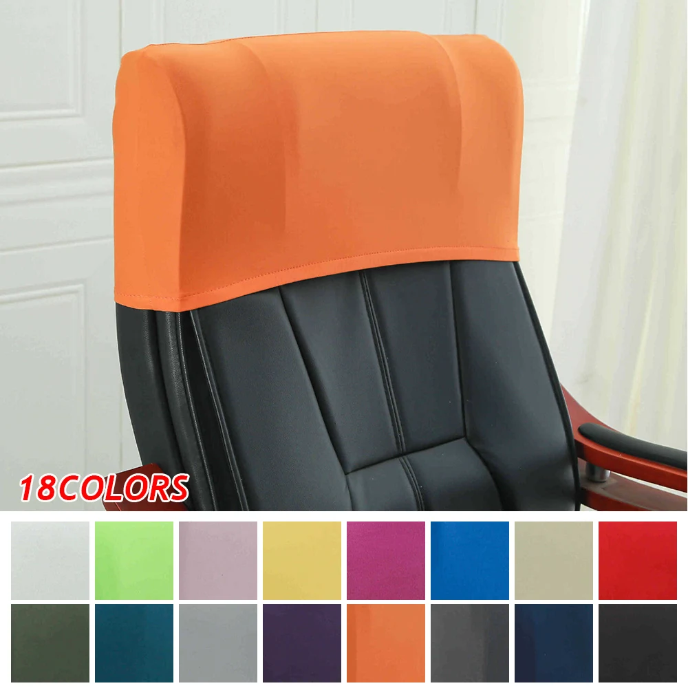 Elastic Office Chair Backrest Cover Chair Back Protector Backrest Slipcover Dust-proof Chair Back Covers Chair Head Cover