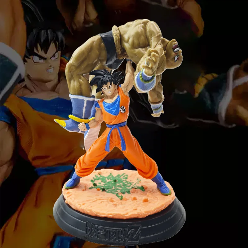 

New Dragon Ball Z Son Goku Lifting Nappa Gk Pvc Action Figure Collectible Anime Statue Model Desktop Decoration