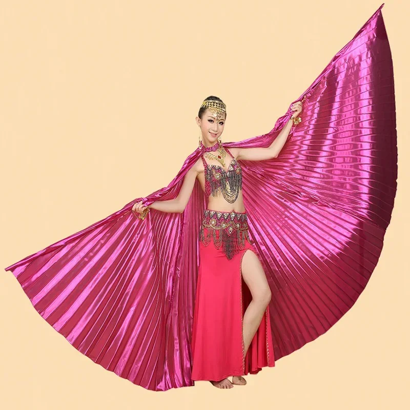 

Костюм для танца живота, крыло, танец живота, крылья Исиды, прозрачная ткань, золотой цвет, новый стиль, профессиональный