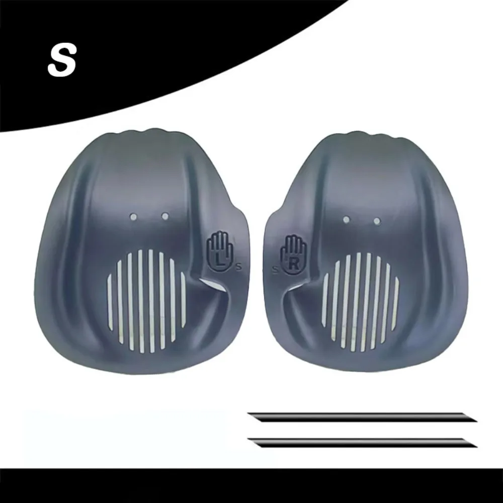 

1Pair Webbed Swimming Hand Paddles Ergonomic Comfortable Swim Training Hand Fins With Adjustable Straps Diving Gloves
