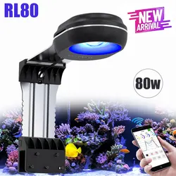 최신 PopBloom RL80 나노 수족관 조명, 전문가용 LED 수족관 램프 고PAR SPS/LPS 산호용 해수어 수족관 LED, APP 한국어 지원