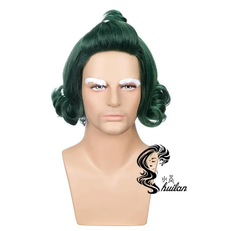 qwerrtyu. 123456   شعر مستعار كوسبلاي [Water Lan] أوبالون PA Oompa Loompa Cos شعر مستعار Happy Sweet House للهالوين أخضر مجعد Hairasdffghjk 9877