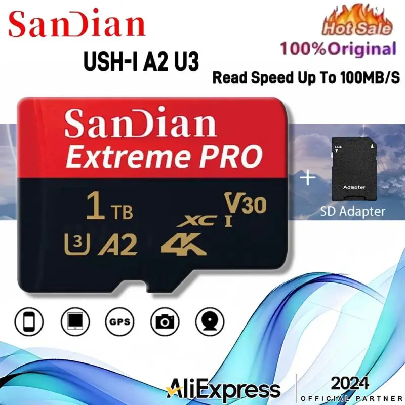 Original Micro TF SD Card Flash Class10 SD Card 1TB Memory Card 128/256/512GB SD Memory Card For Nintendo Switch Accessories