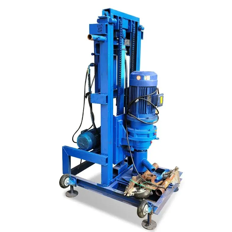 Customized Handheld Home Drilling Equipment 100m Depth Electric Hydraulic System Light Portable