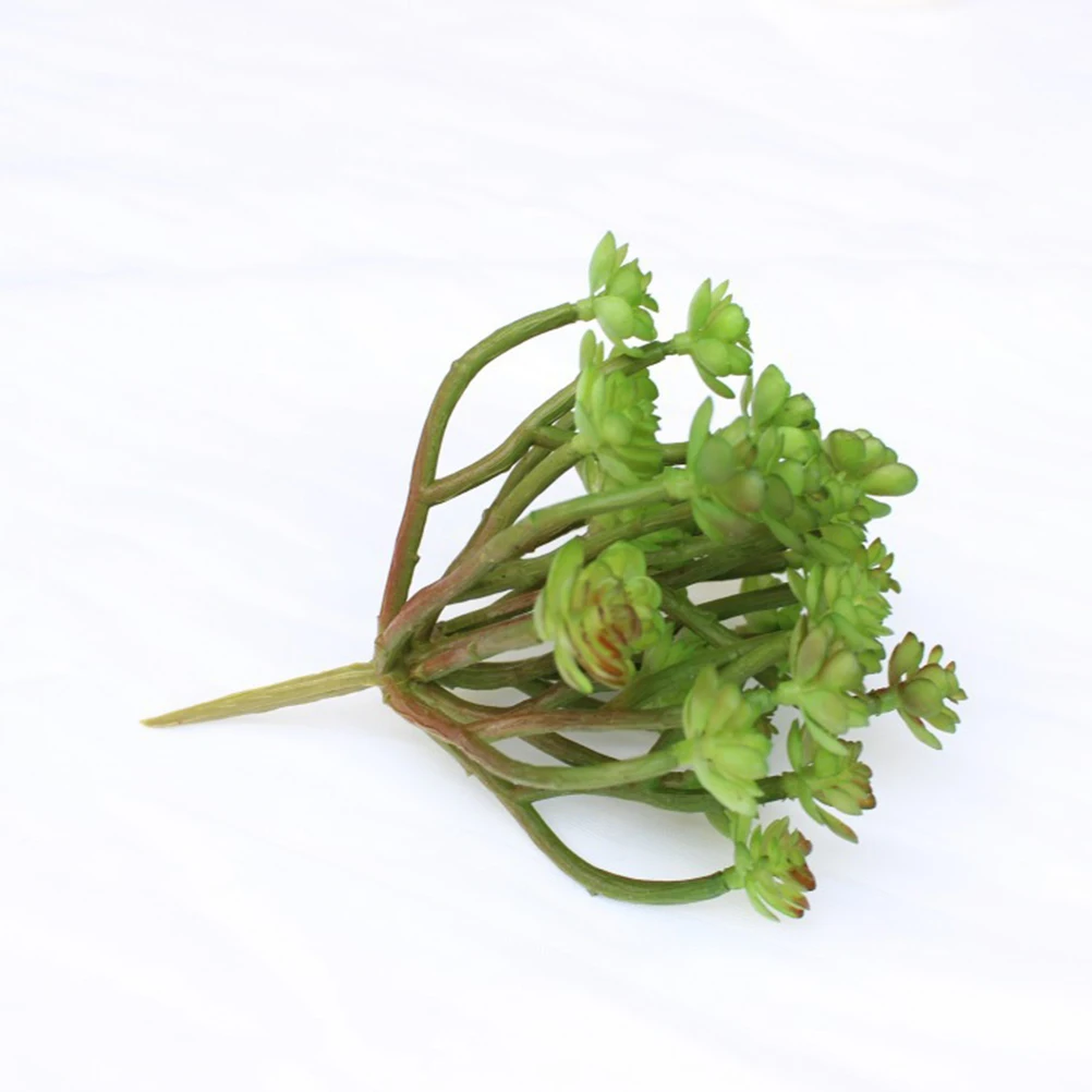 

Artificial Succulent Plants Faux Indoor Decor Plastic Flower Greenery No Maintenance Home Office Arrangements Wedding Bouquet