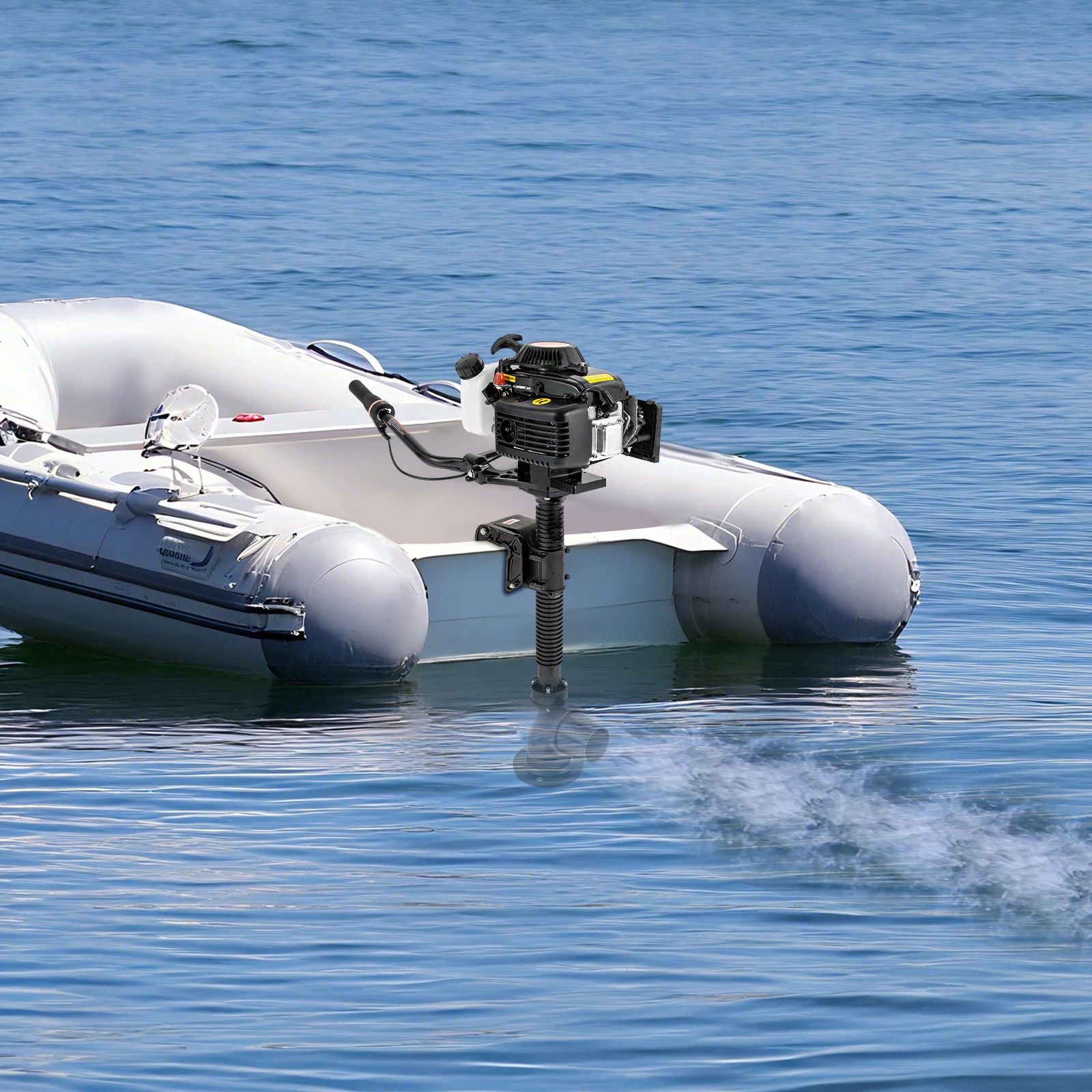 

Quiet 4HP Outboard Motor with Jet Pump,4-Stroke 55cc Engine for Fishing Boats & Aquaculture,Low Fuel Consumption 4-6km/h