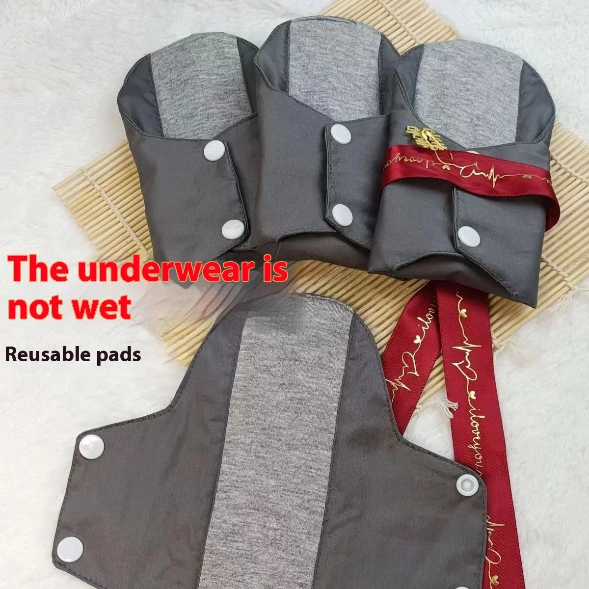 Antibacterial Underwear Leak-Proof Pad Adult Elderly Washable Diaper Incontinence Leakage Gasket Middle-Aged Men Women Button