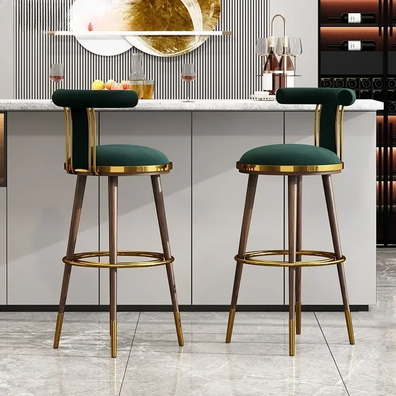 Counter Garden Luxury Bar Chair Modern High Stool Relaxing Chair Home Bar Stool Design Work Kitchen Taburete Alto Furnitures