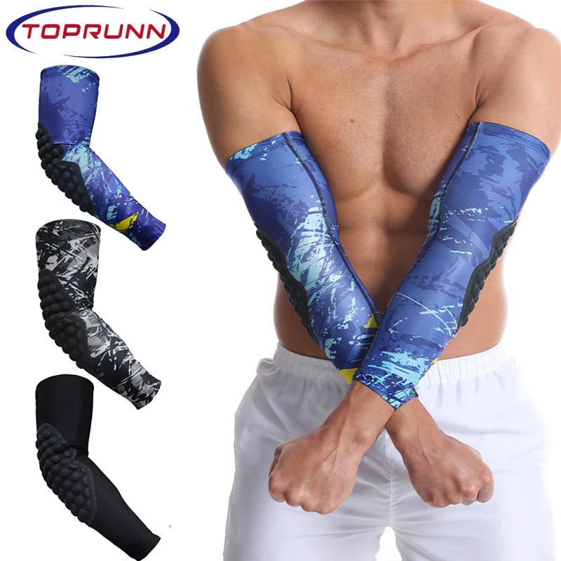 1Pcs Elbow Pads with Padded Compression Shield Shape Arm Sleeves for Protection - Suitable for Basketball, Volleyball