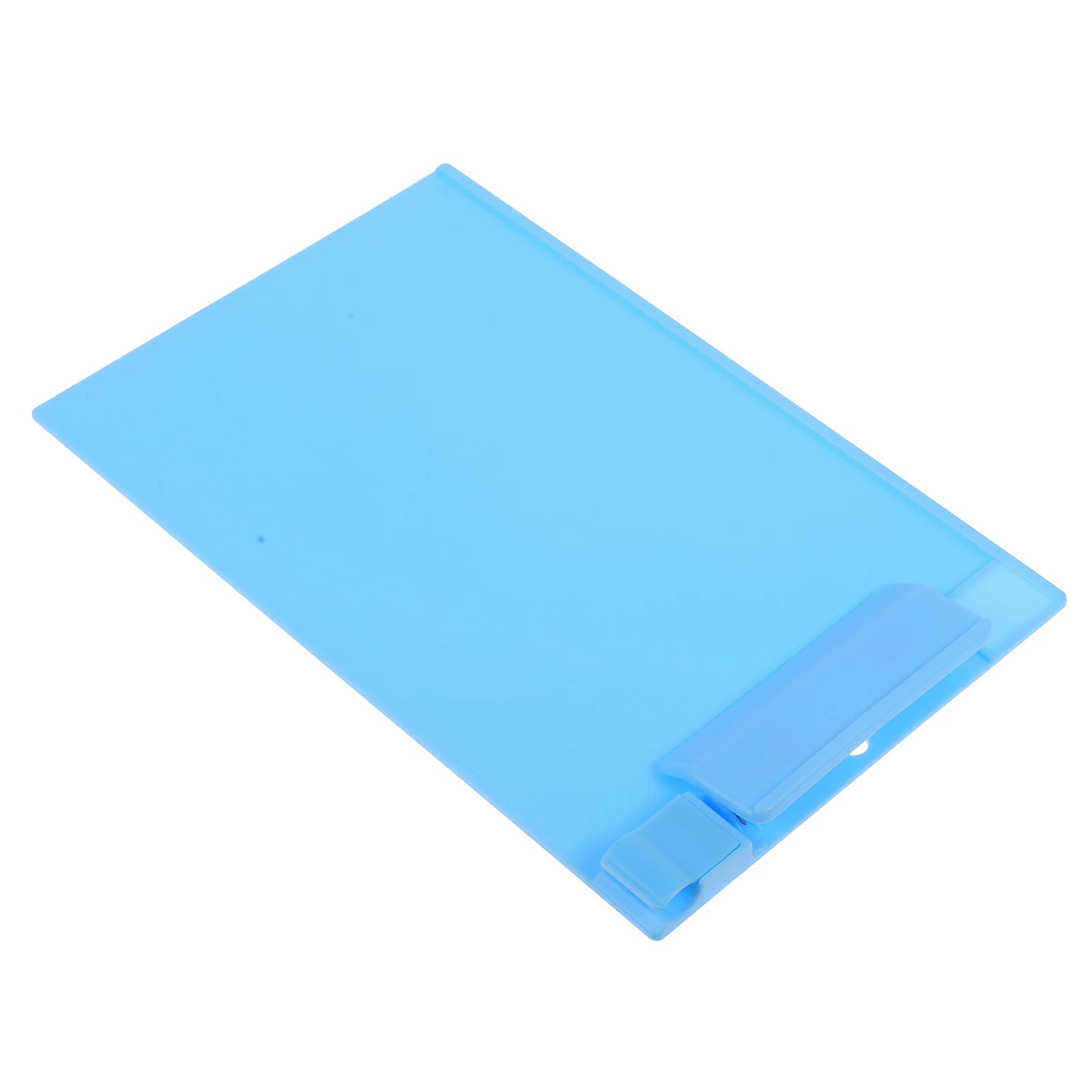 Plastic A5 Clipboard Profile Clip Paper Holder Writing Folders for School Classrooms Office (Sky-blue)